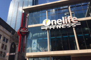 Onelife Fitness sign fabricate